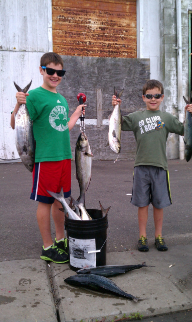 Kids Fishing aboard the Carol J